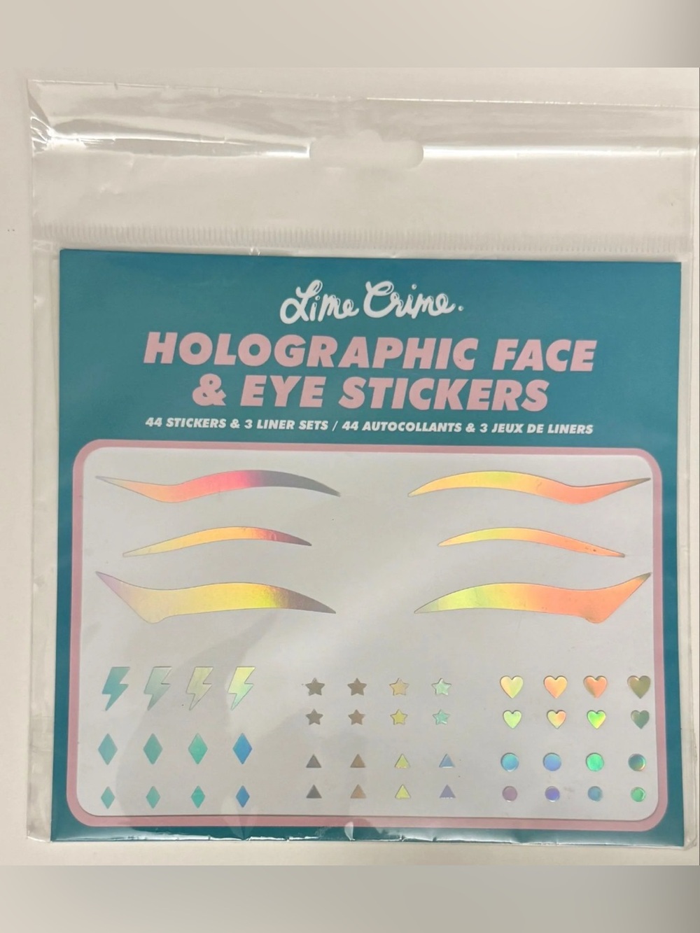 Lime Crime Holographic Face & Eye Stickers - Iridescent
